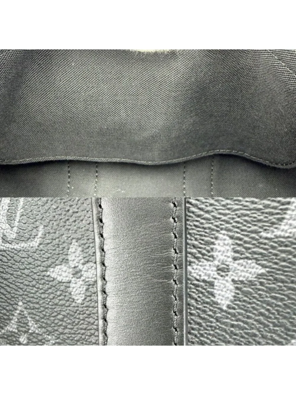 Louis Vuitton 2-Way Monogram Eclipse Keepall Bandouliere 25 Shoulder Bag Black